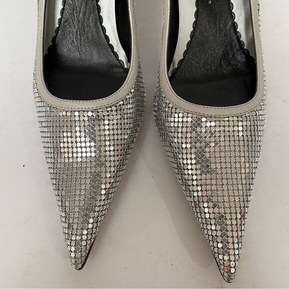 Jessica Bennet Silver Pumps In Size 8.5M - Picture 6 of 7